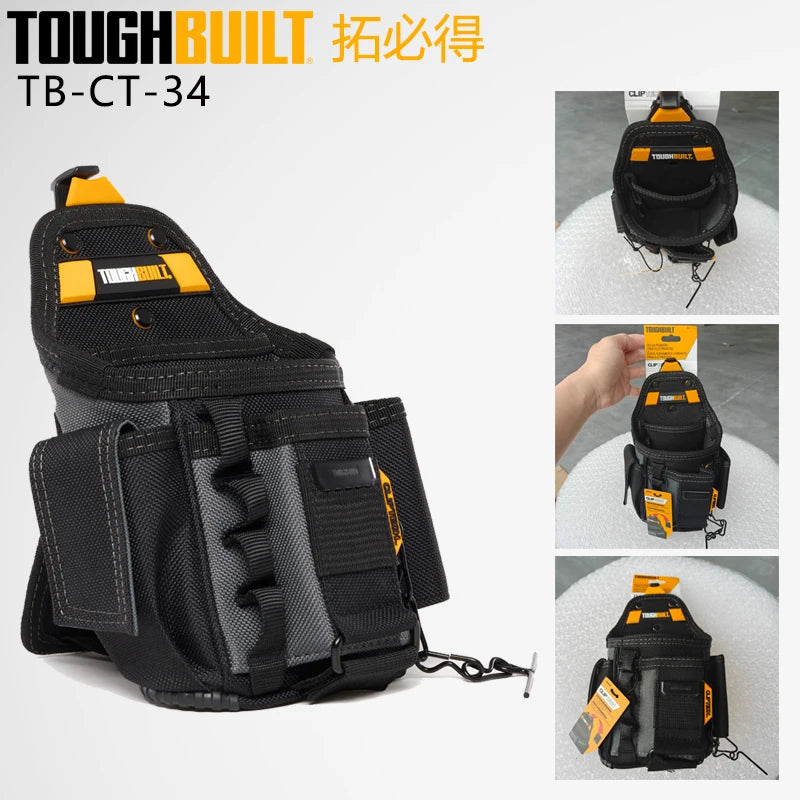 TOUGHBUILT Small Electrician Pouch - 13 Pockets with Rugged Design