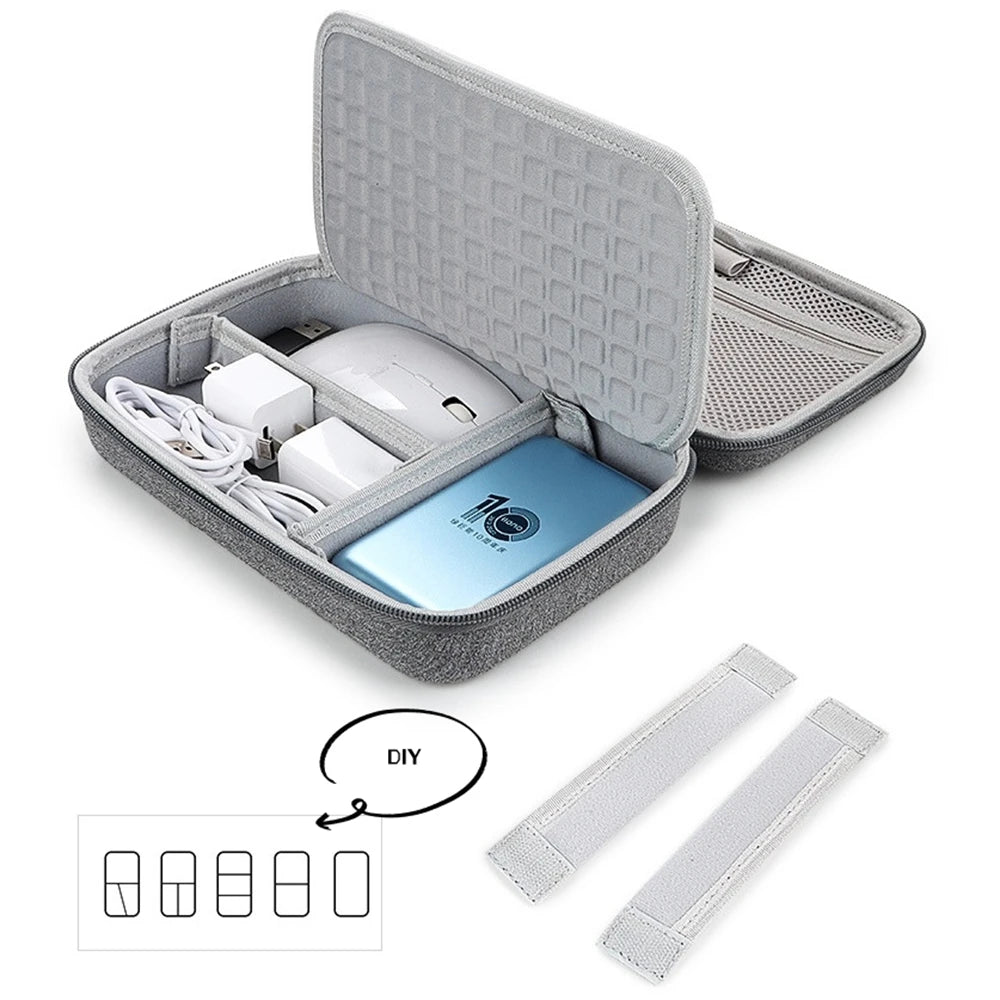 Portable Large Capacity Travel Electronics Organizer & Cable Storage Bag
