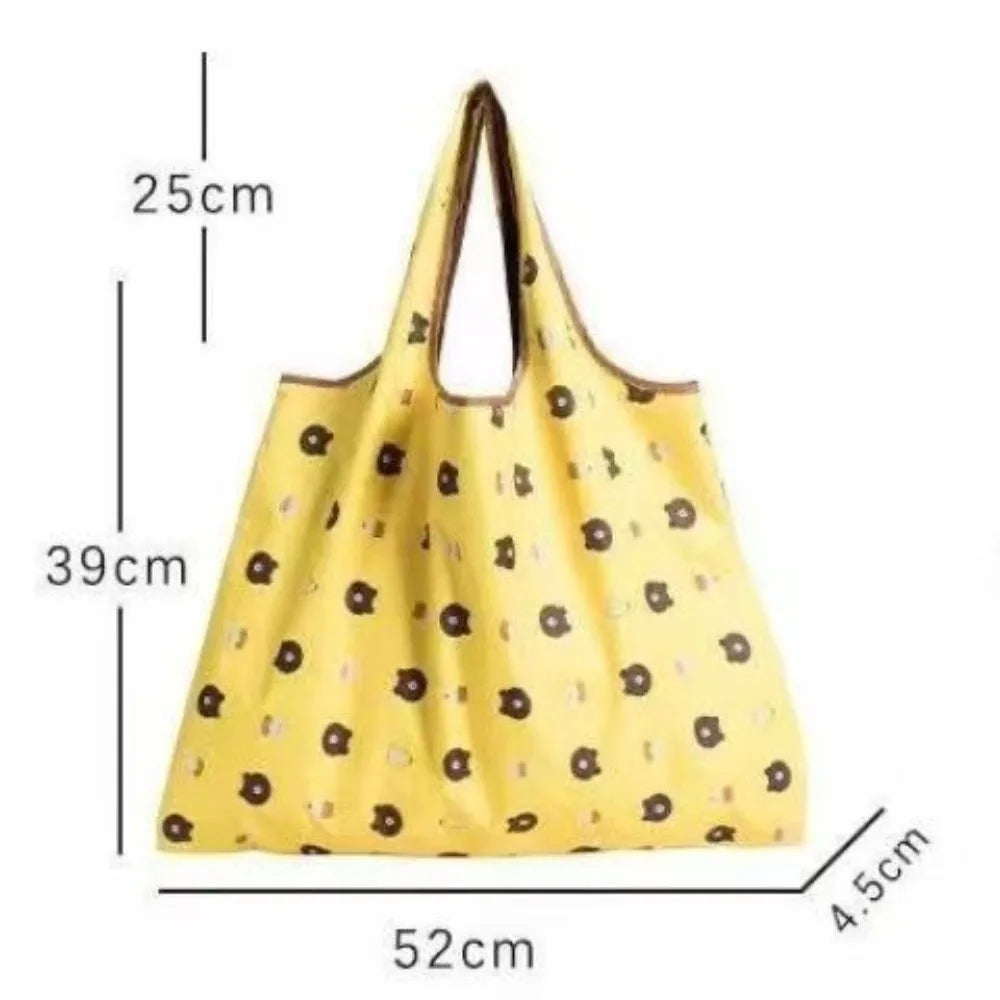 Miffy Extra Large Waterproof Nylon Folding Shopping Tote Bag