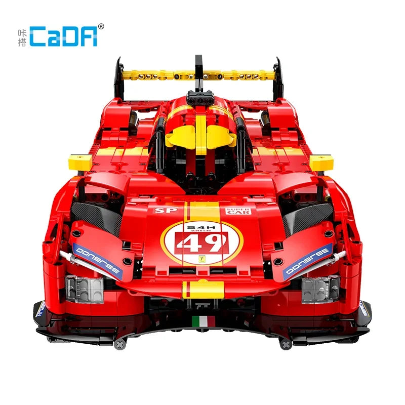 Cada Remote Control Flame Racing Car Model - 1518Pcs Building Blocks