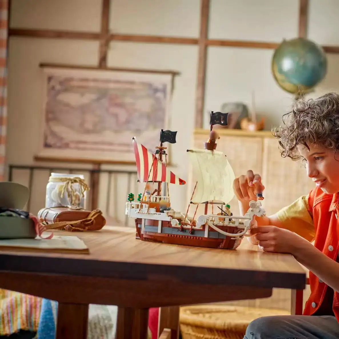 Build Your Adventure: 1376-Piece Pirate Ship Model Kit for Creative Minds