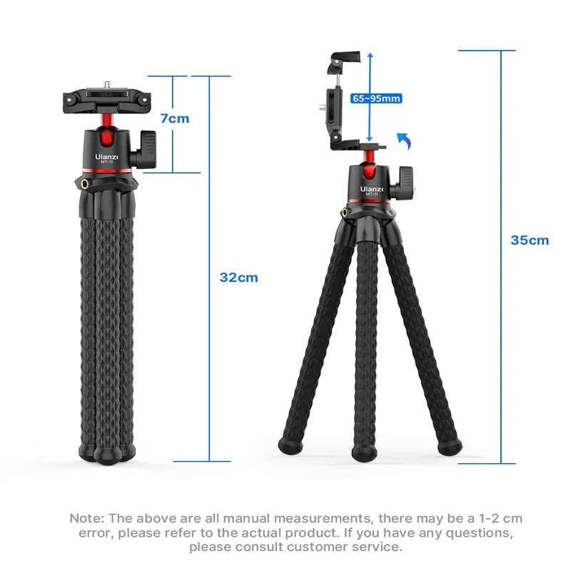 Ulanzi MT-11 Flexible Tripod & Remote Control for Phones & Cameras