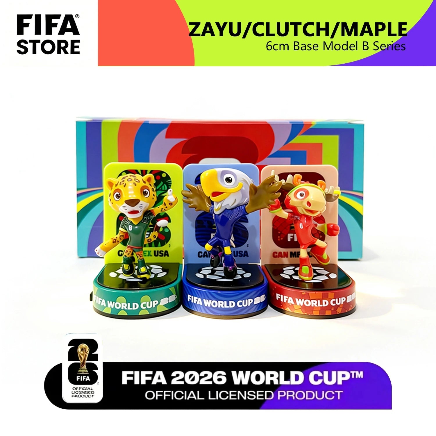 2026 FIFA World Cup Mascot 3-Piece Collectible Set - Fan Memorabilia