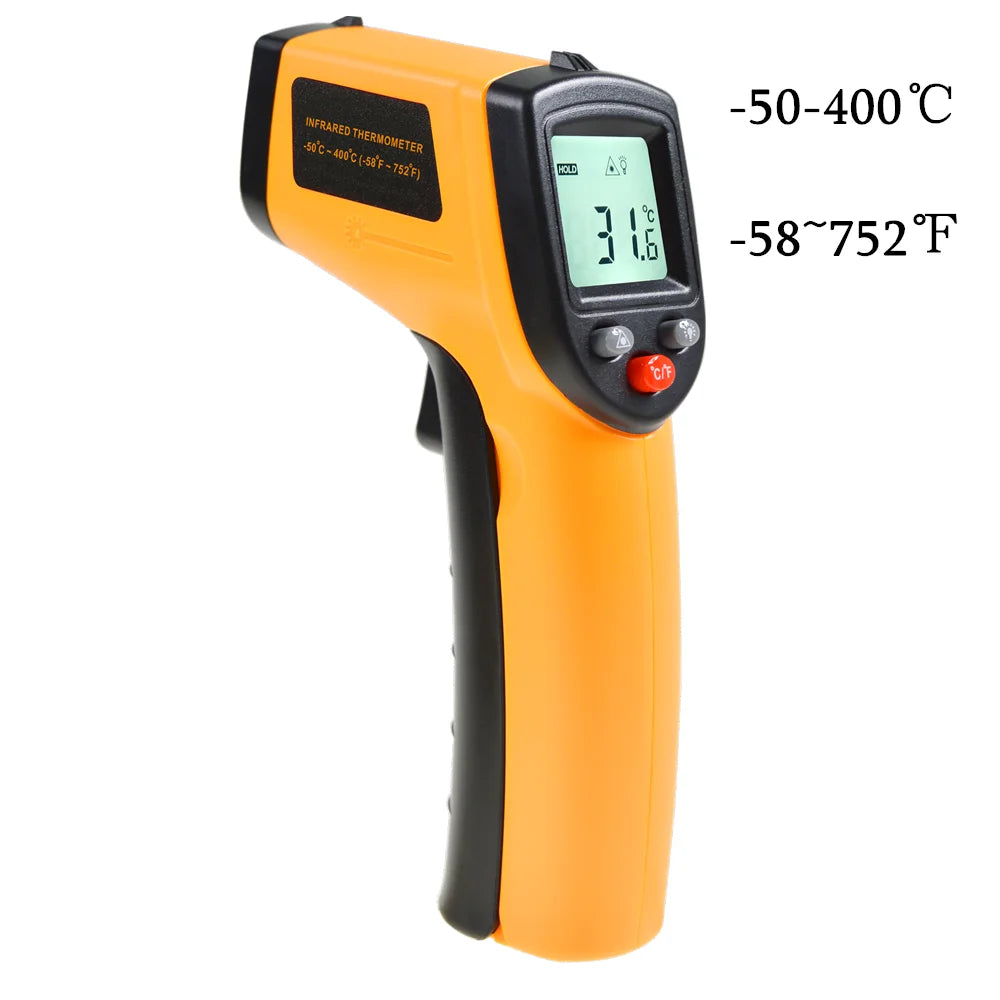 Digital Infrared Thermometer -50 to 600°C | Non-Contact Temperature Scanner