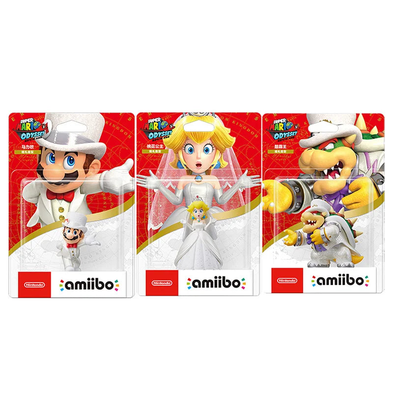 ARTSWIFT Super Mario Wedding Peach Amiibo Figurine for Nintendo Switch