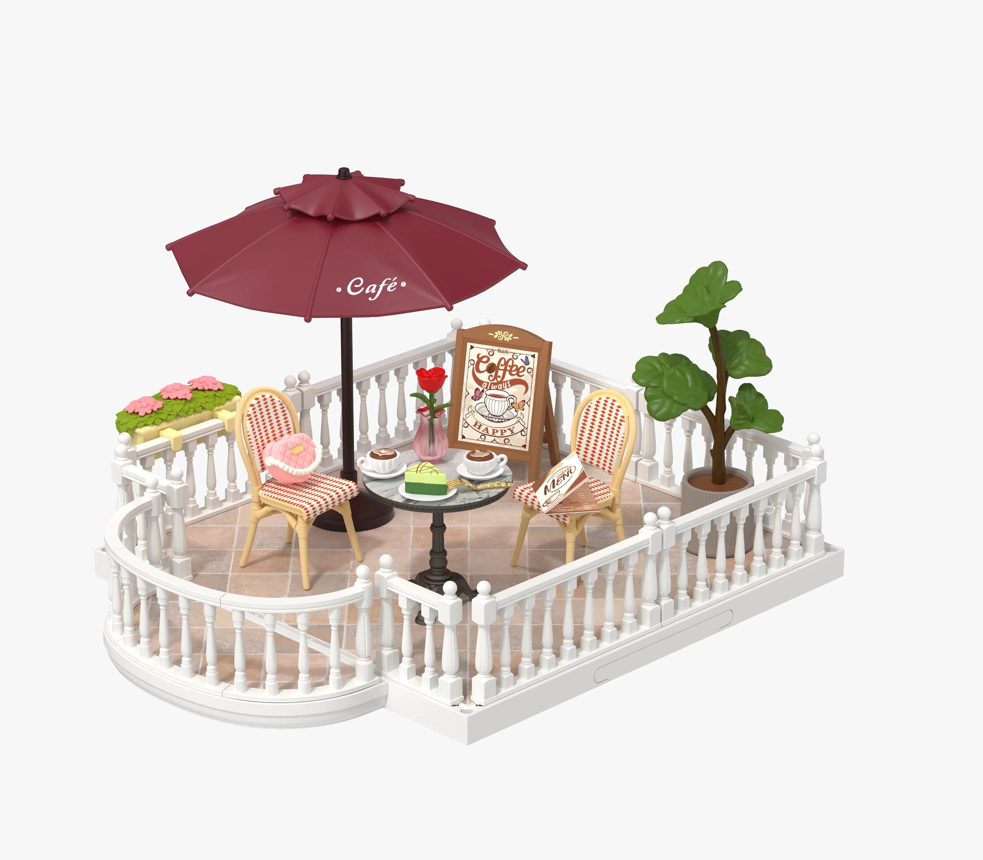 Robotime 3D Puzzle Miniature Pink Bedroom DIY Model Kit