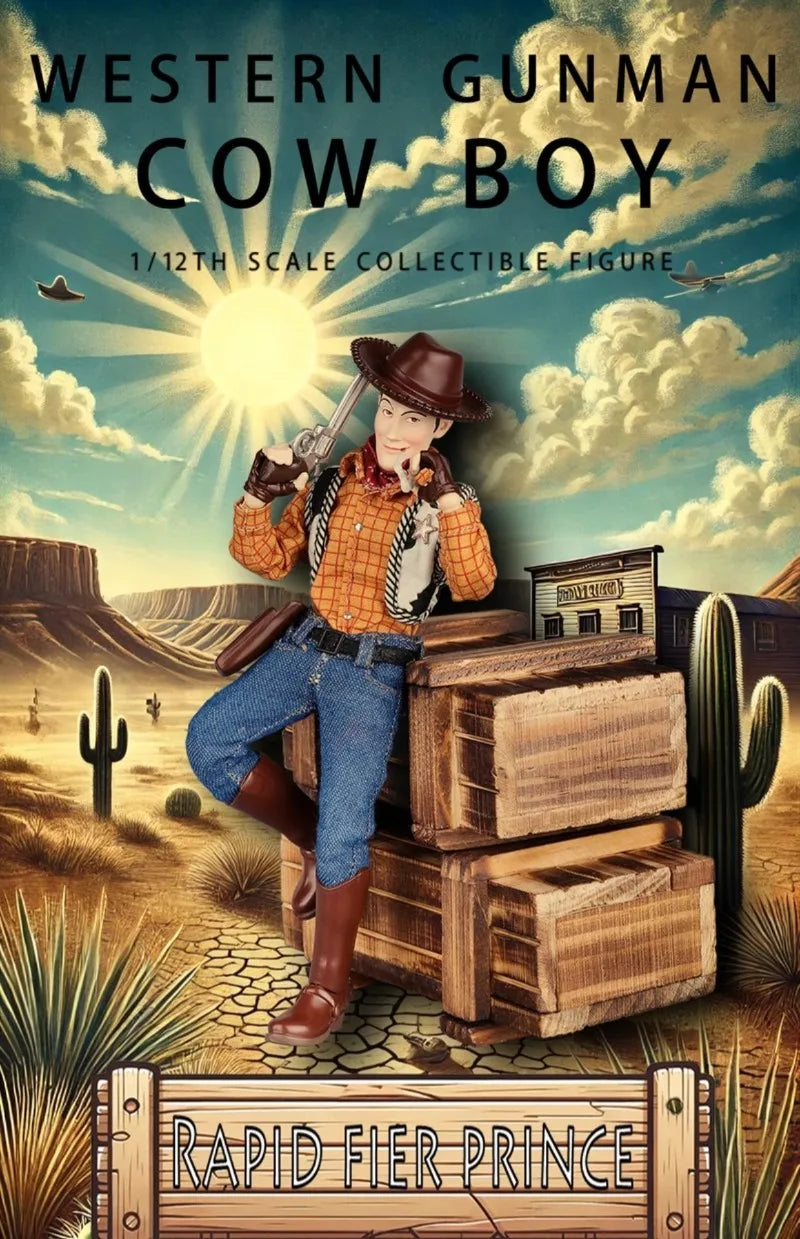 Joy Man Toys JM002 1/12 Western Shooter Action Figure - 6" Model