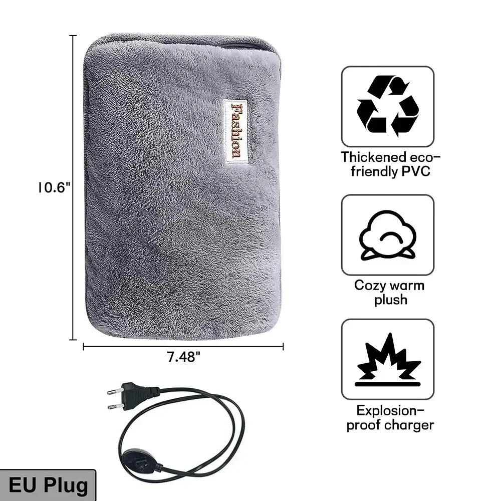 Electric Hot Water Bottle - Cute, Rechargeable Hand Warmer