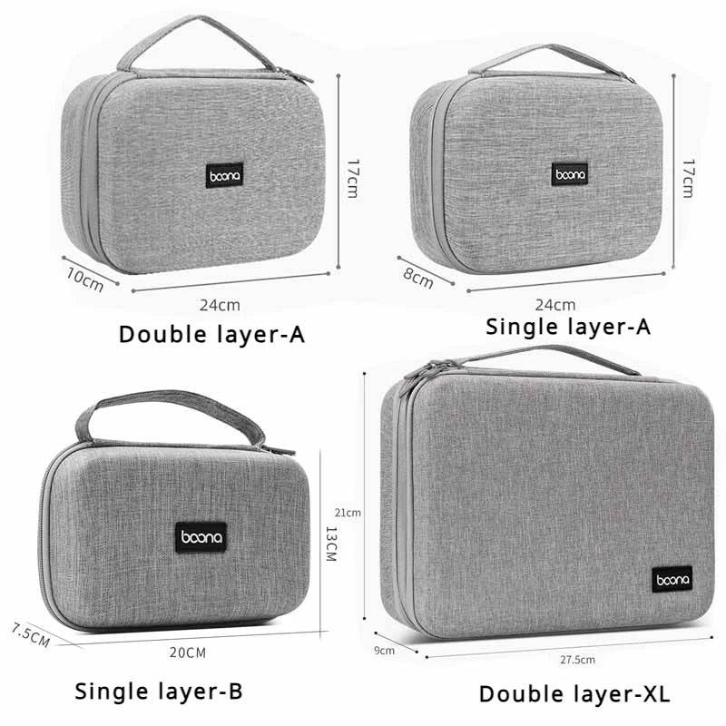 Hard Shell Digital Storage Bag for Travel Power Bank & Cables