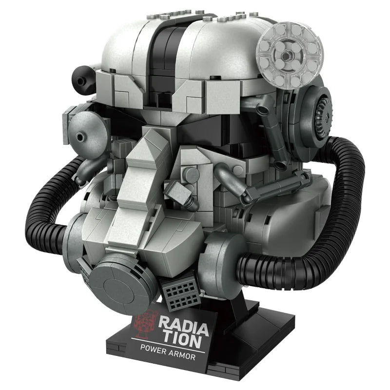 1168PCS Creative Building Blocks Power Armor Helmet Model for Kids