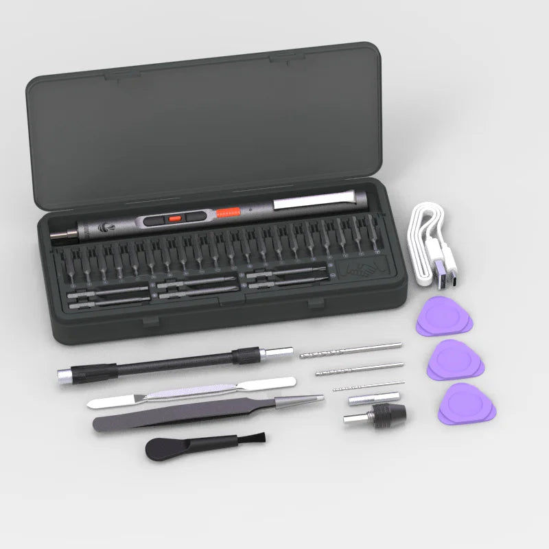 Creationspace Cordless Mini Electric Screwdriver Set - Compact & Powerful