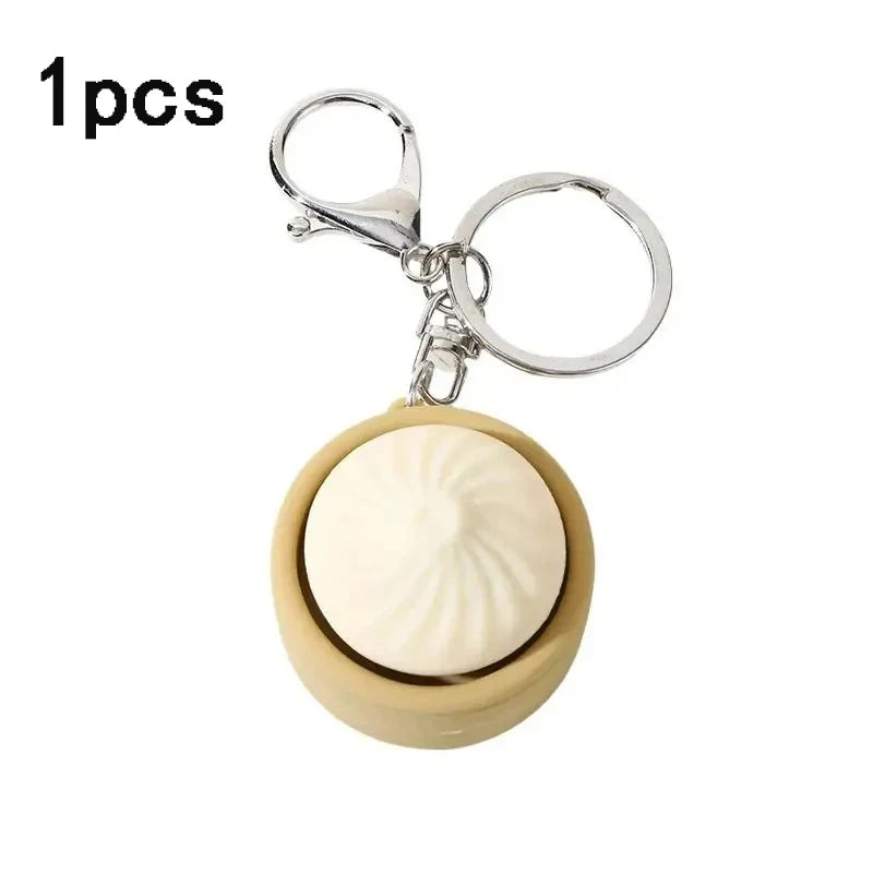 Cute Decompression Bun Keychain - Stress Relief Fun Gifts (1/2/4pcs)