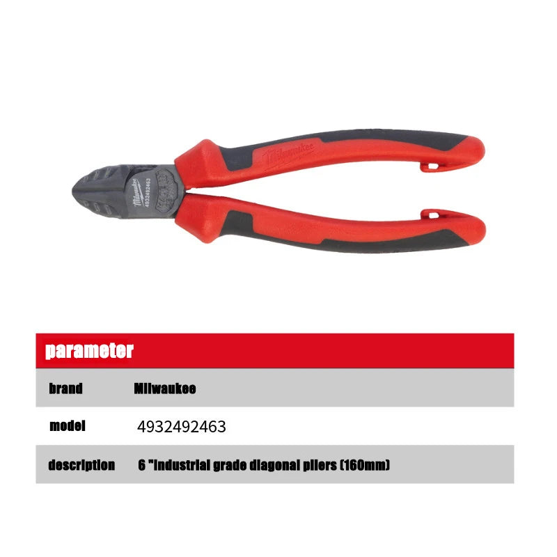 Milwaukee 6-Inch Multifunctional Diagonal Pliers - Sharp Cutting Tool