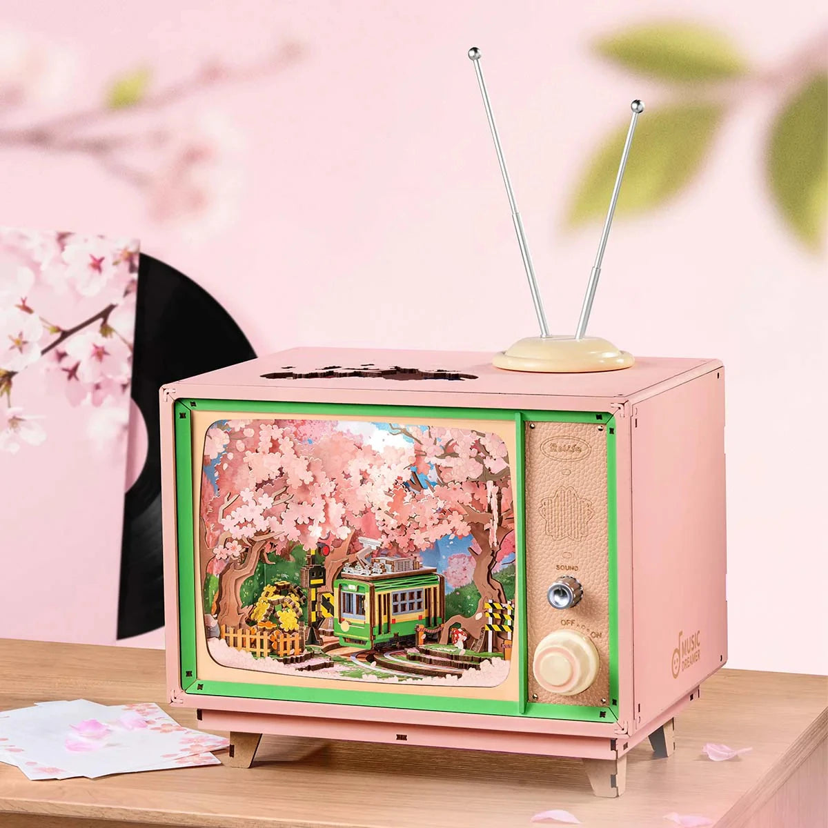 Sakura Dreamy Tour DIY Music Box - 3D Wooden Puzzle with Lights