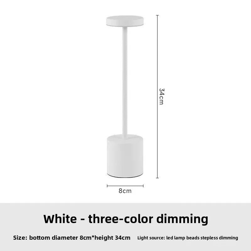 Modern Rechargeable LED Touch Dimming Table Lamp - Portable Luxury Design