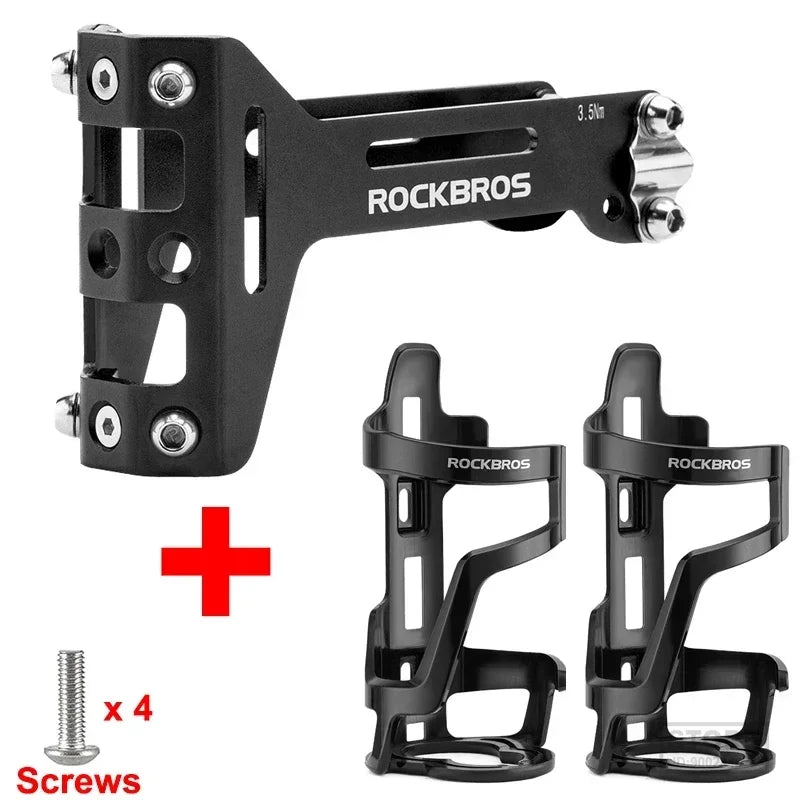 ROCKBROS Double Cup Bicycle Water Bottle Cage for Cycling Enthusiasts