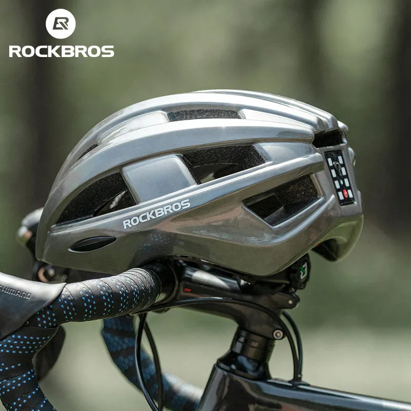 ROCKBROS Ultralight USB Rechargeable Cycling Light Helmet