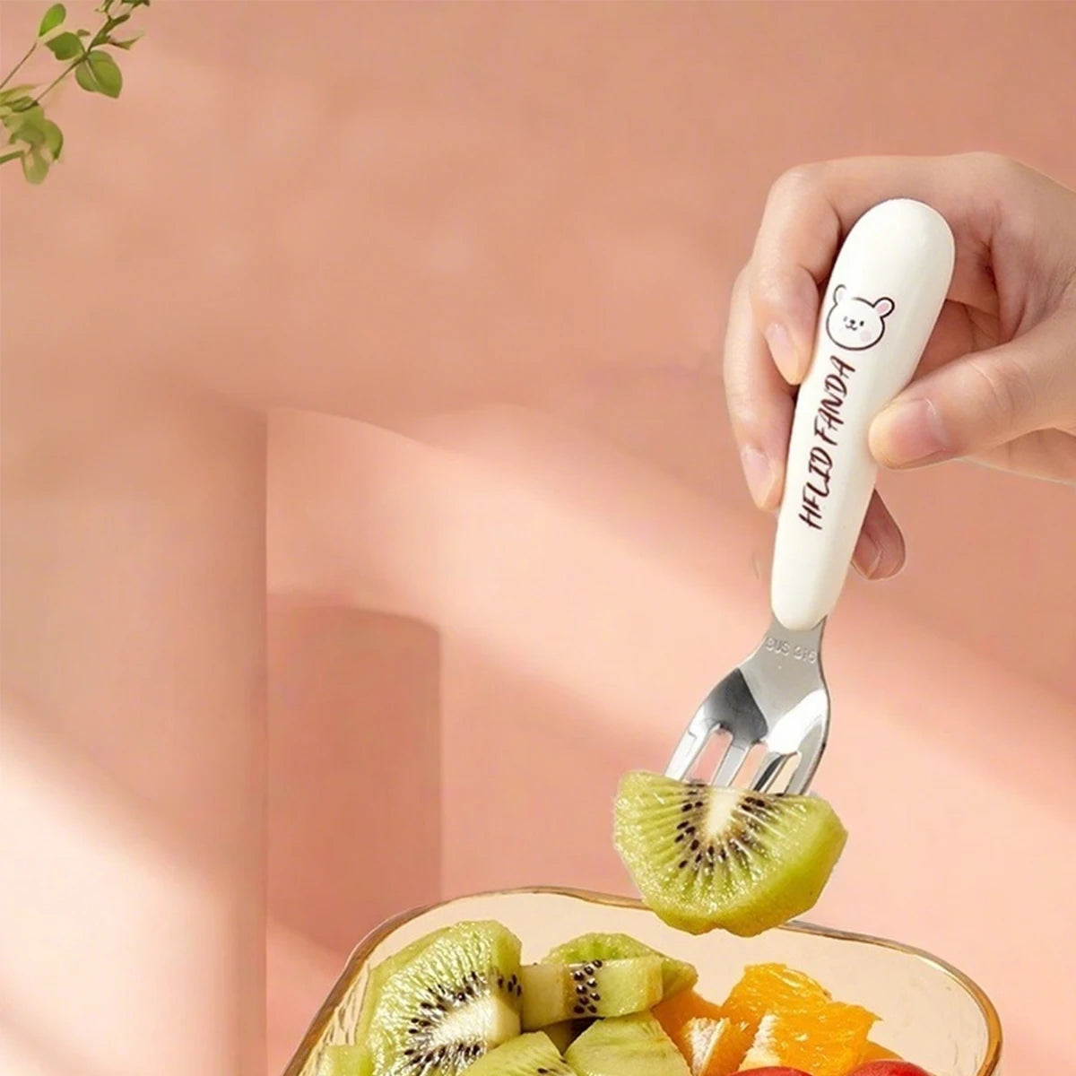 Kids Portable Stainless Steel Cutlery Set - Chopsticks, Spoon & Fork