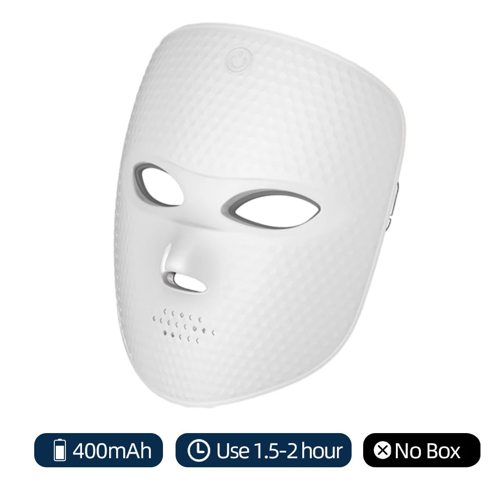7 Color Wireless LED Facial Mask for Skin Rejuvenation & Firming