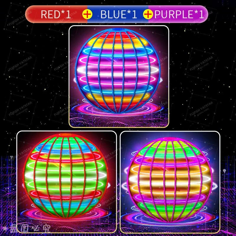 LED Flying Ball - Gyroscopic Anti-Gravity Toy for Kids