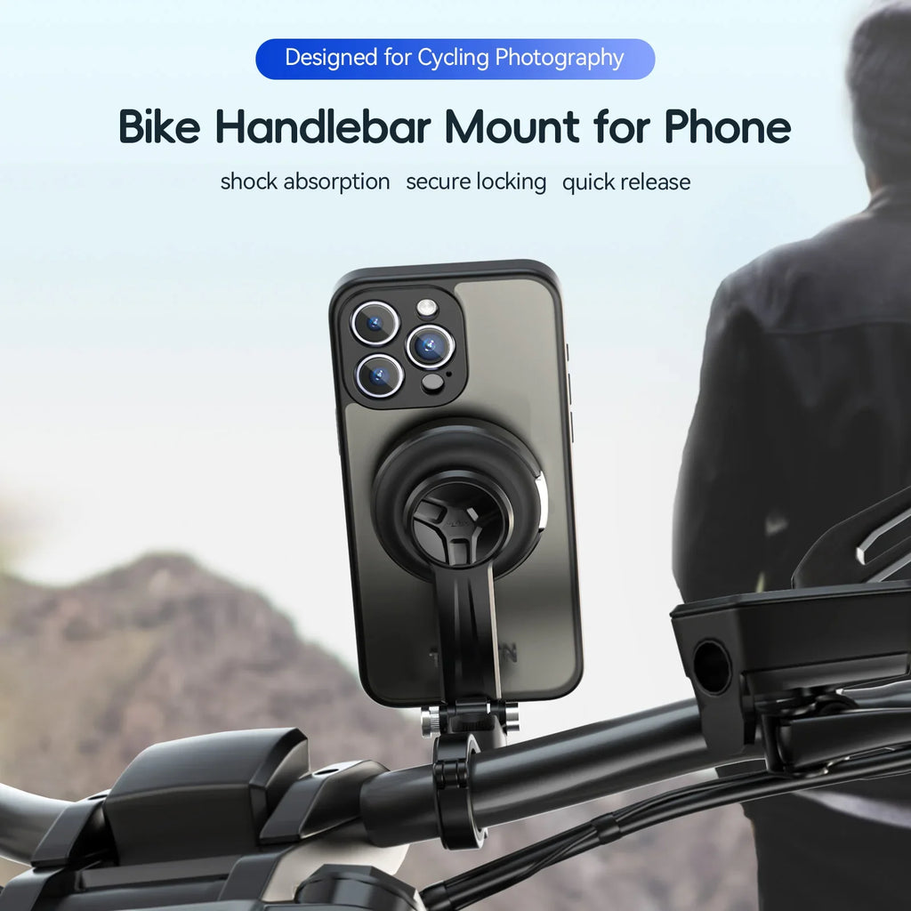 TELESIN 360° Rotating Phone Holder for Bikes & Motorcycles - Capture Every Ride