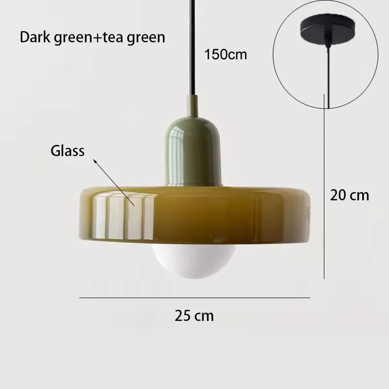 Stylish Modern Glass Pendant Light for Home & Dining Spaces