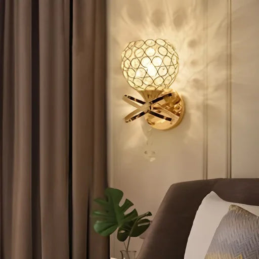 Stylish LED Crystal Wall Lamp - Modern Design for Bedroom & Aisle