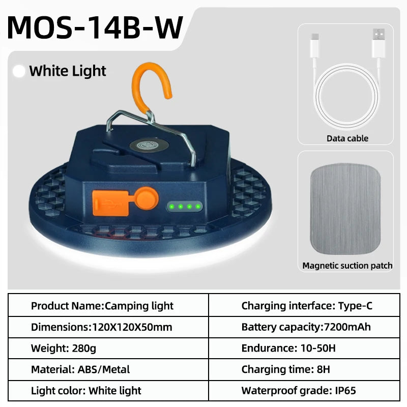 MOSLIGHTING Rechargeable Camping Lantern - Portable Emergency Light