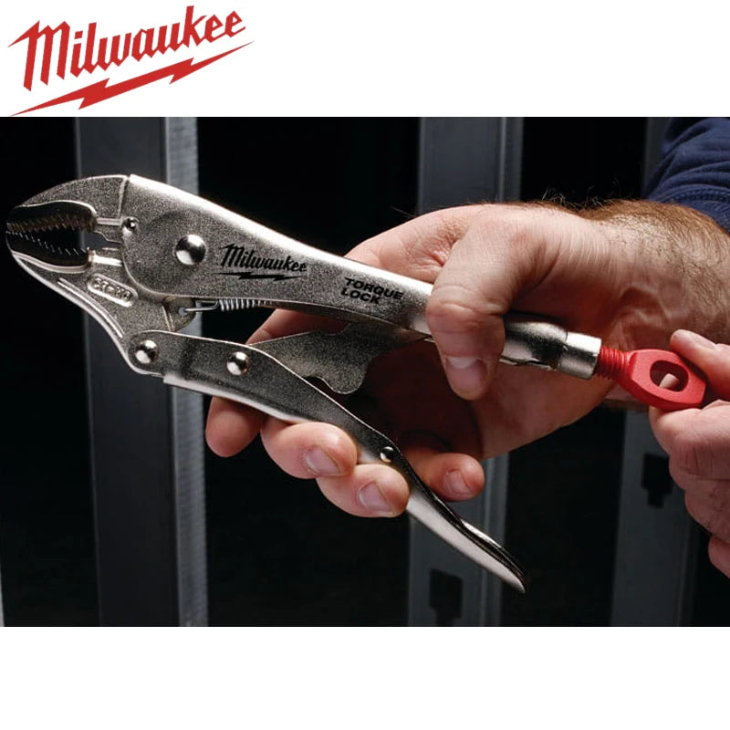 Milwaukee 10" Curved Jaw Torque Locking Pliers - Multi-Functional Tool