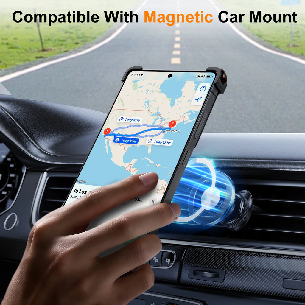 Oatsbasf Slim Case for Samsung Galaxy S26 - 360° Rotating Stand
