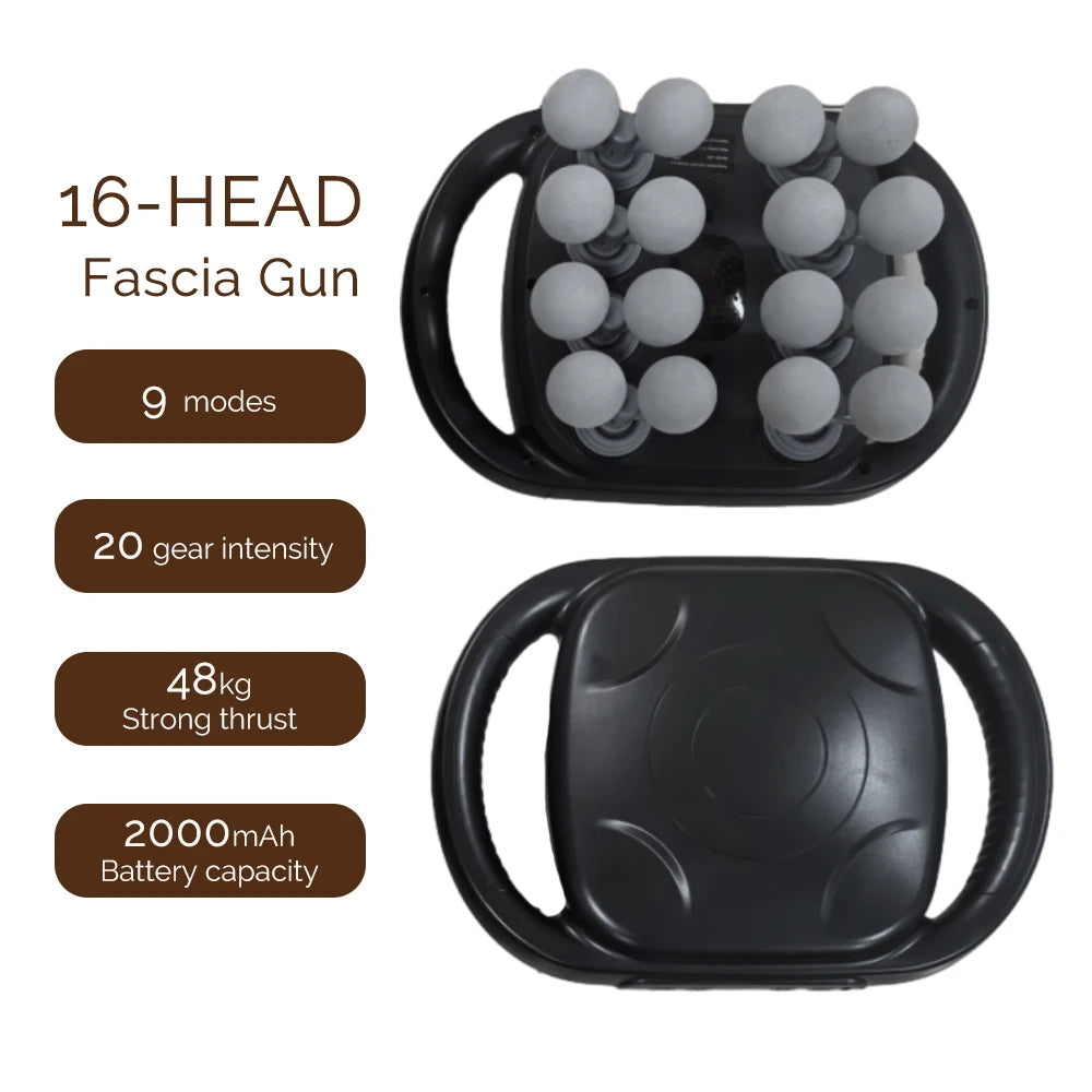 Advanced Vibration Therapy Massager with 42 Heads for Full-Body Relief
