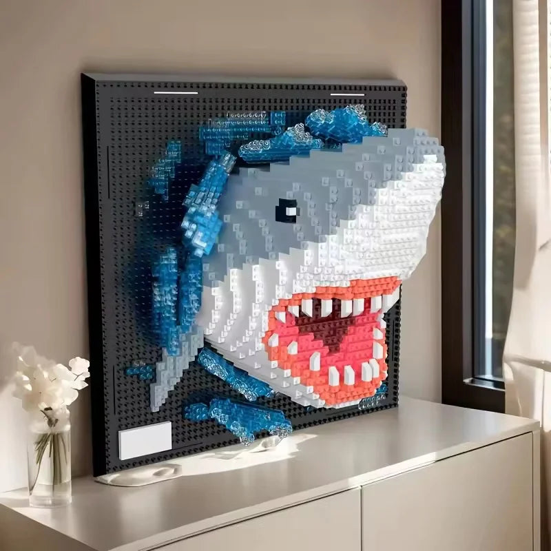 DIY 3D Micro Animal Building Kit - Creative Art with Sharks & Eagles
