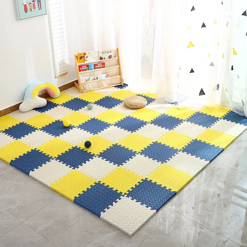12PCS Interlocking Foam Baby Play Mat - Soft Puzzle Floor Tiles