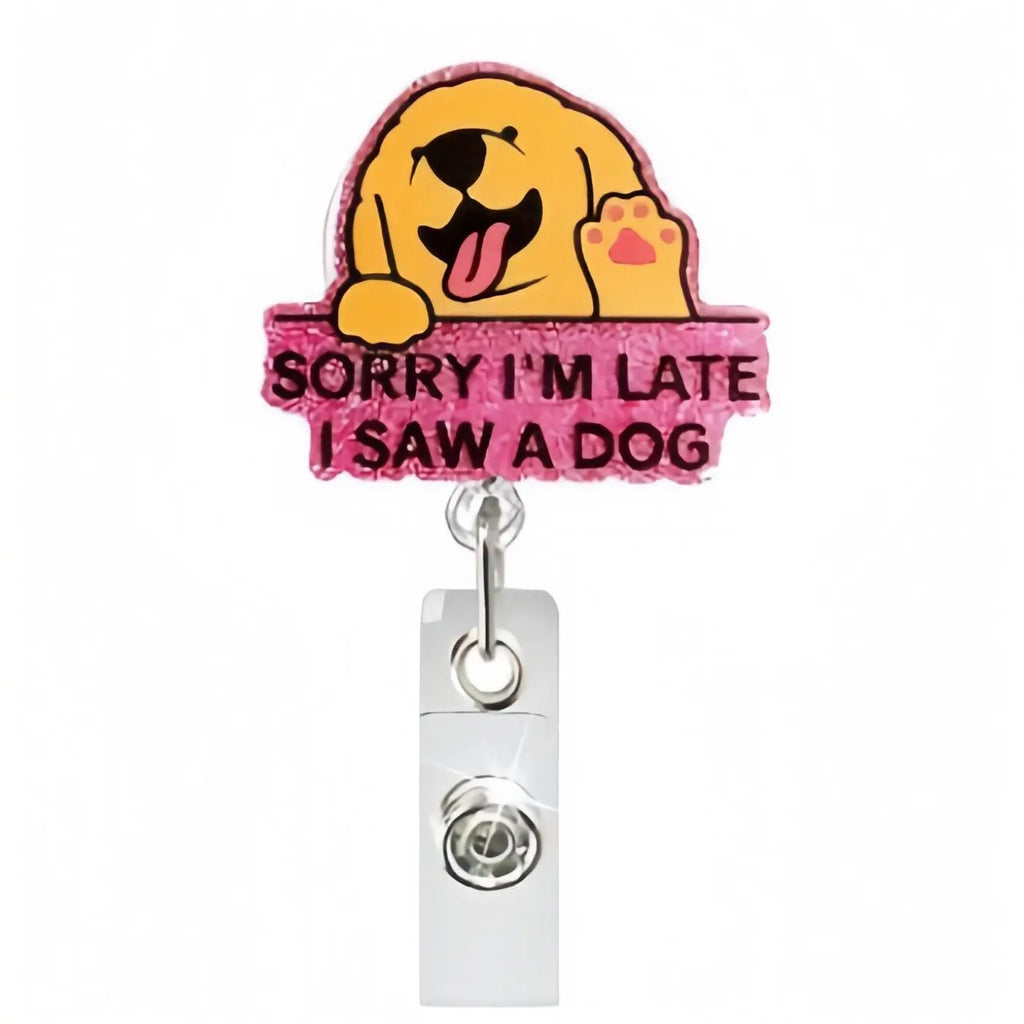 Cute Animal Retractable ID Badge Clip for Nurses | Fun Design