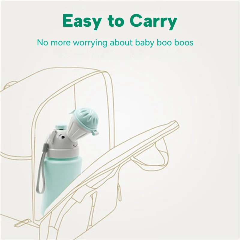 Cute Elephant Portable Travel Urinal - Leak-Proof & Easy to Clean