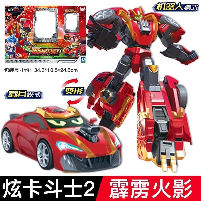 Transforming Metal Robot Action Figure - Blue SUV Mech Toy