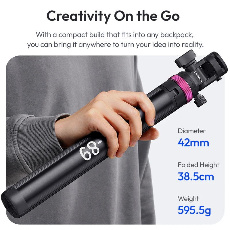 Ulanzi MT-89 Quick-Release Tripod Stand with Cold Shoe Mount