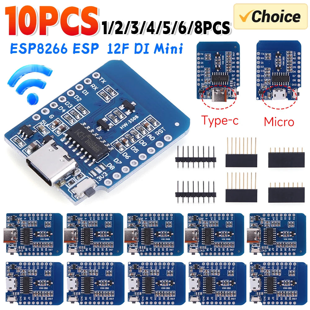 ESP8266 D1 Mini WiFi Development Board for Arduino IoT Projects