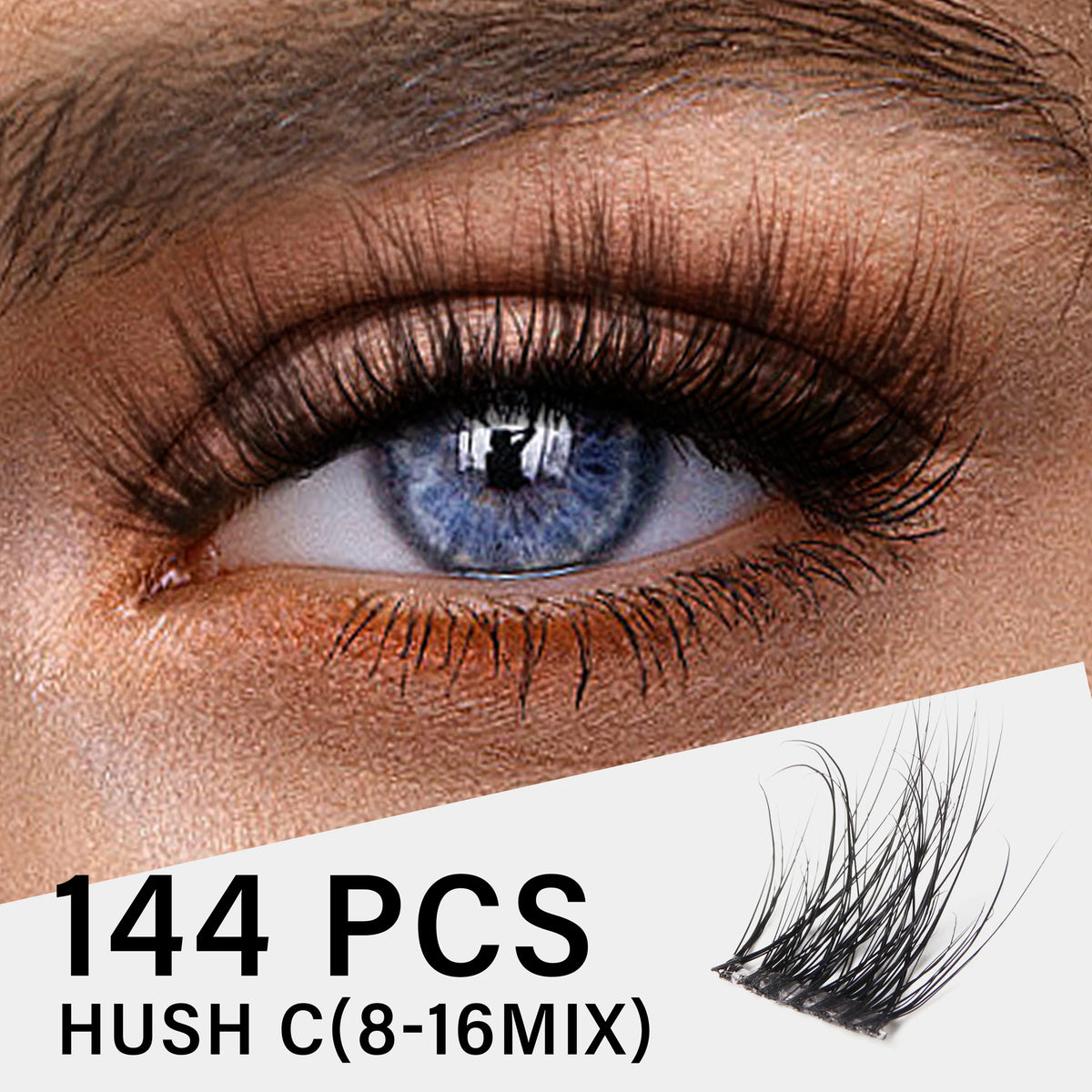 VYRILA C Curl 3D Wispy DIY Eyelash Extensions - Reusable & Natural Look
