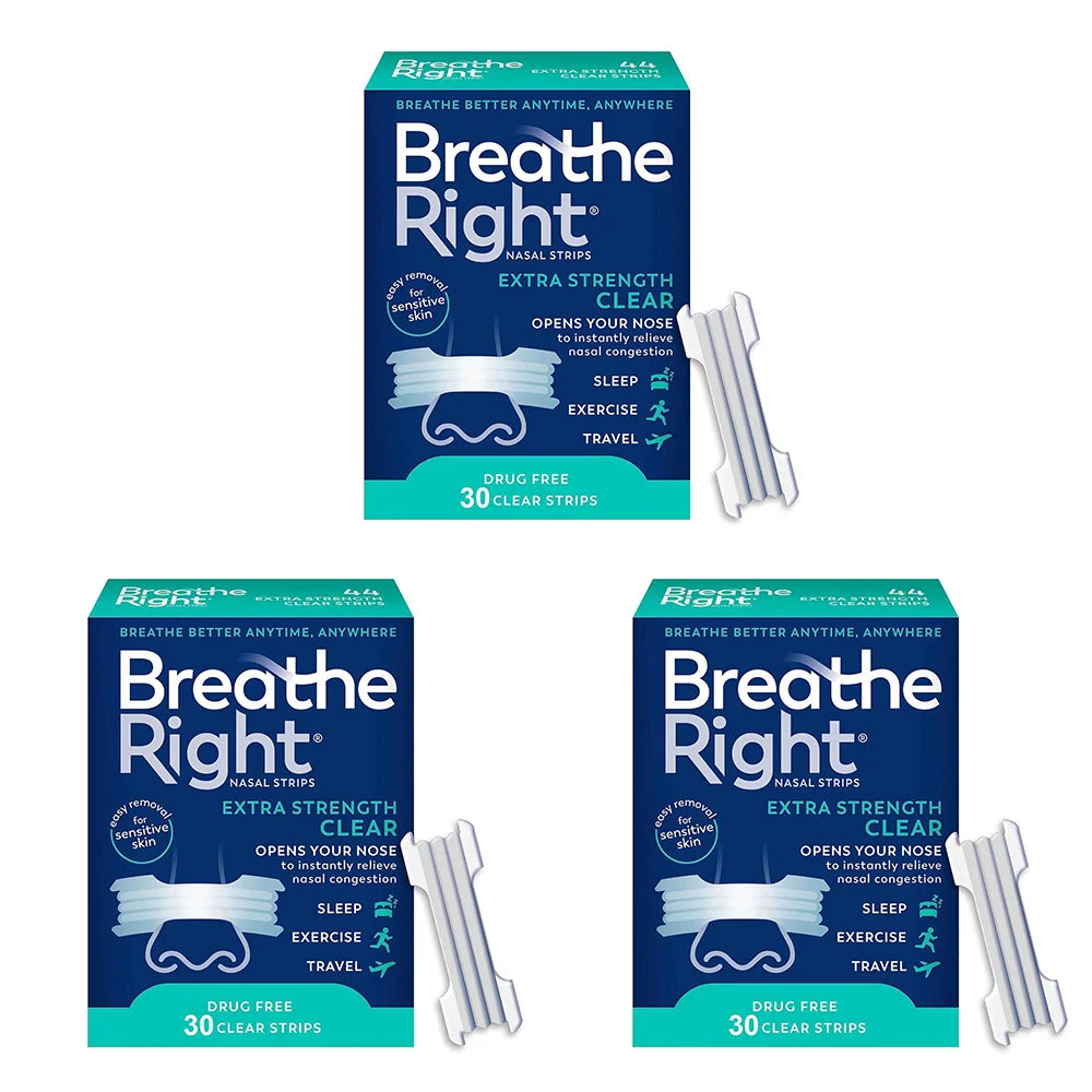 30/60/90 Pcs Anti-Snoring Nasal Strips for Better Sleep & Breathing