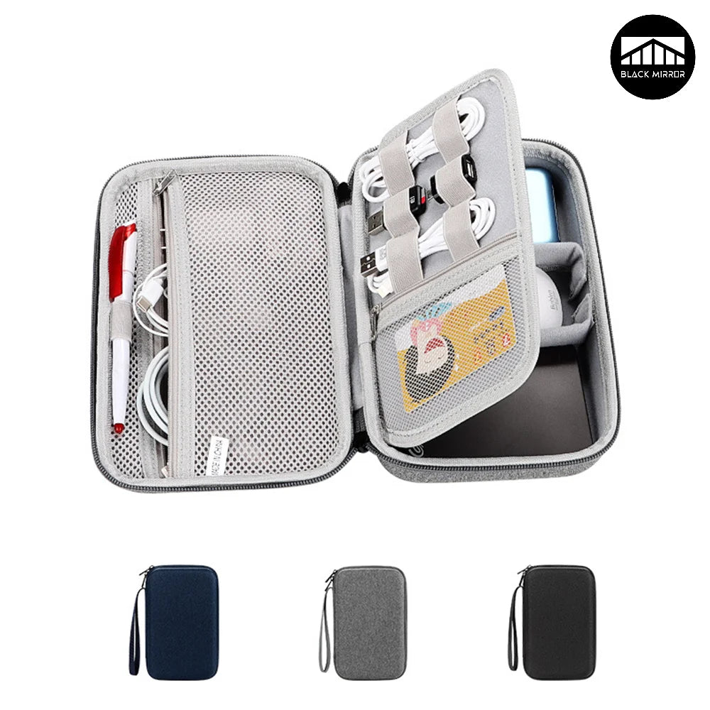 Portable Large Capacity Travel Electronics Organizer & Cable Storage Bag