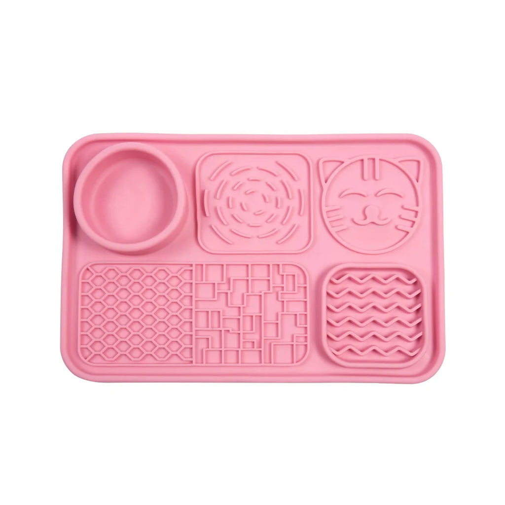 Pet Licking Mat for Dogs and Cats - Non-Slip Slow Feeding Plate