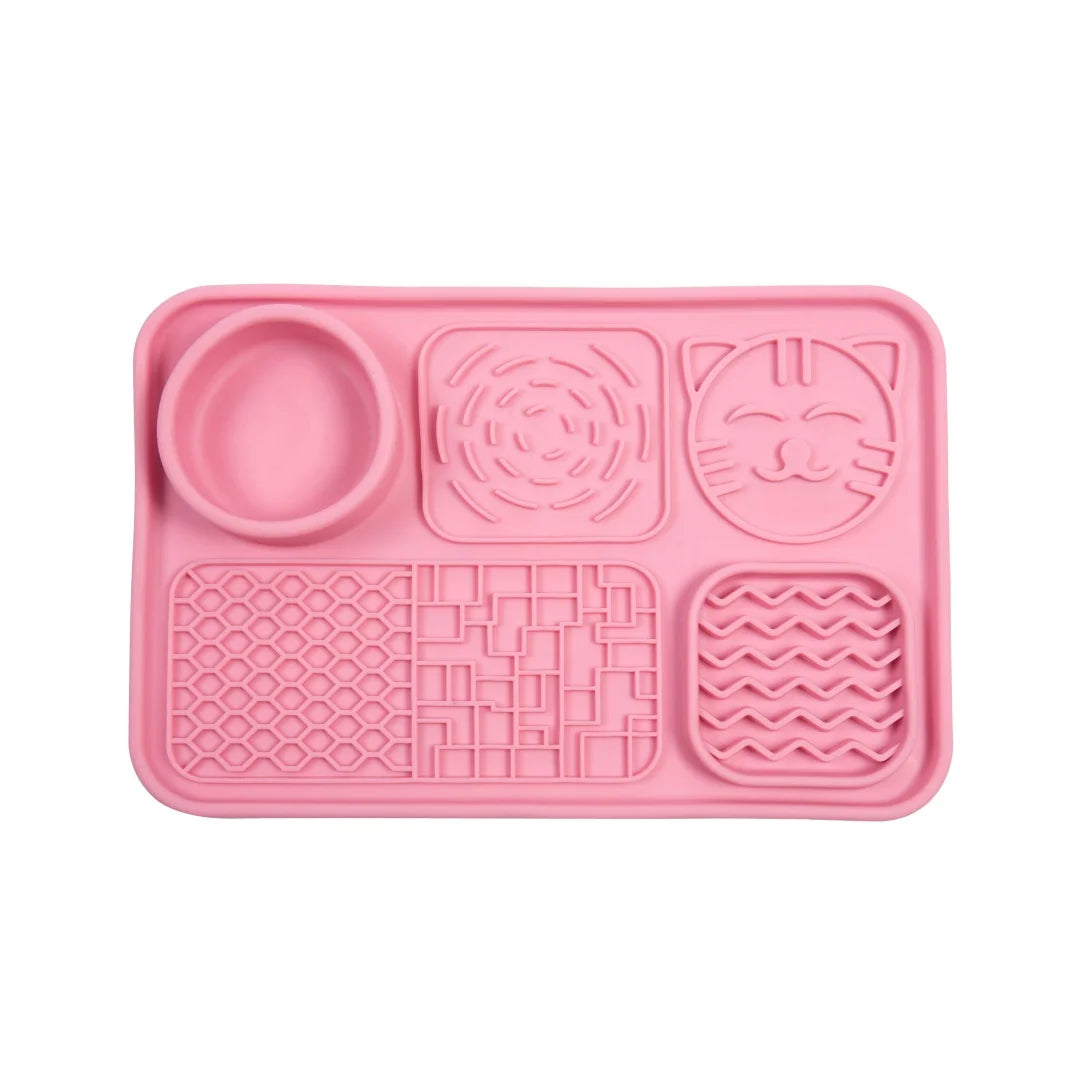 Pet Licking Mat for Dogs and Cats - Non-Slip Slow Feeding Plate