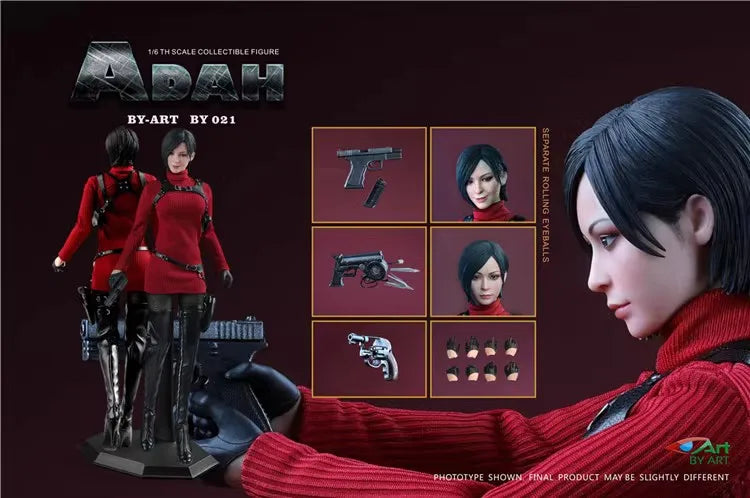 Adah Wong Spy Outfit Set for 1/6 Scale Action Figures
