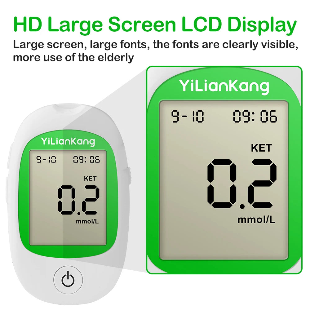 KetoBM Ketone Meter Kit: Precision Ketosis Monitoring with 15 Strips