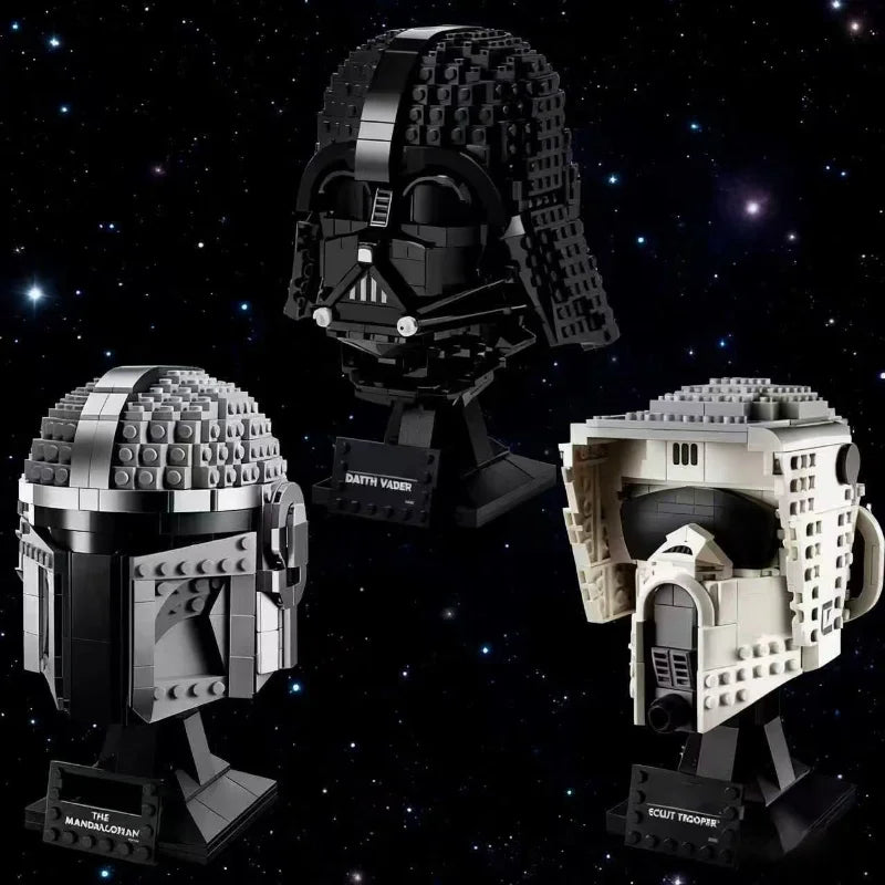 Darth Vader TIE Fighter Pilot Helmet Building Blocks - Ultimate Gift!