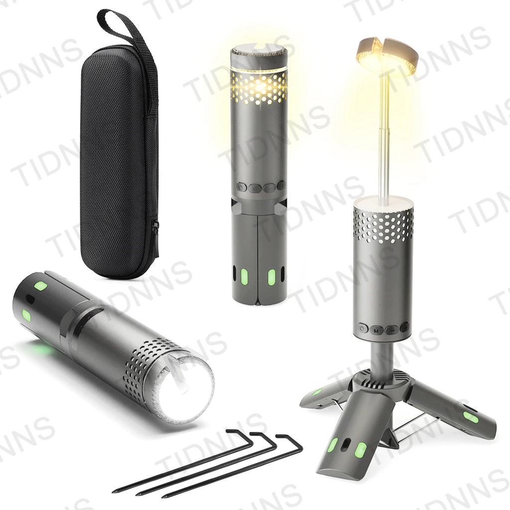 10000mAh Rechargeable LED Camping Lantern with Magnetic Flashlight