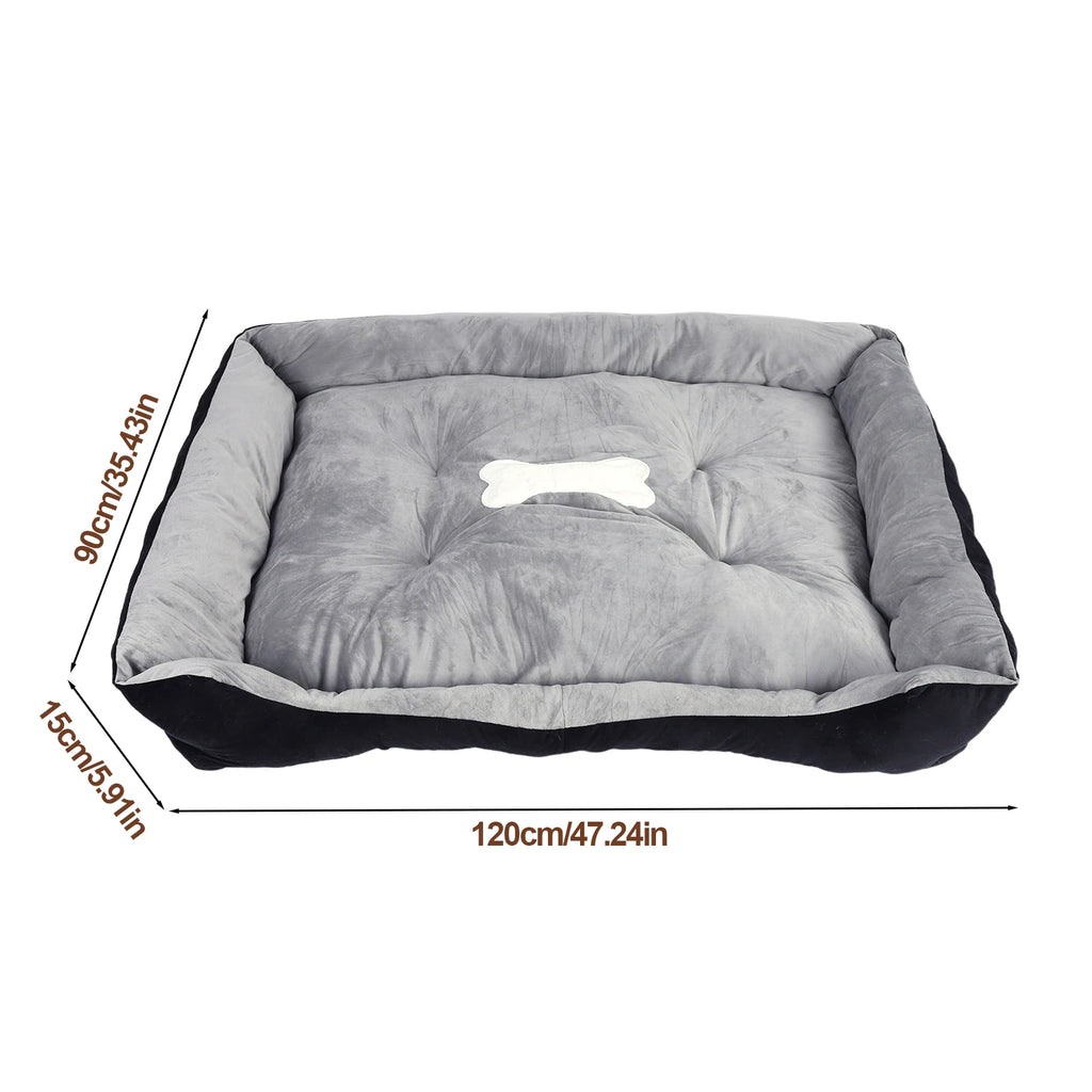 Cozy Square Nest Pet Kennel with Pillow & Blanket for Small Dogs