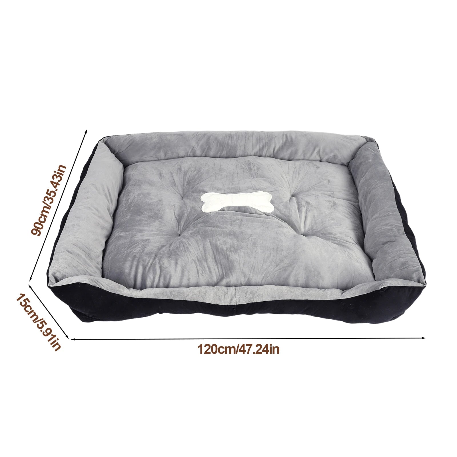 Cozy Square Nest Pet Kennel with Pillow & Blanket for Small Dogs