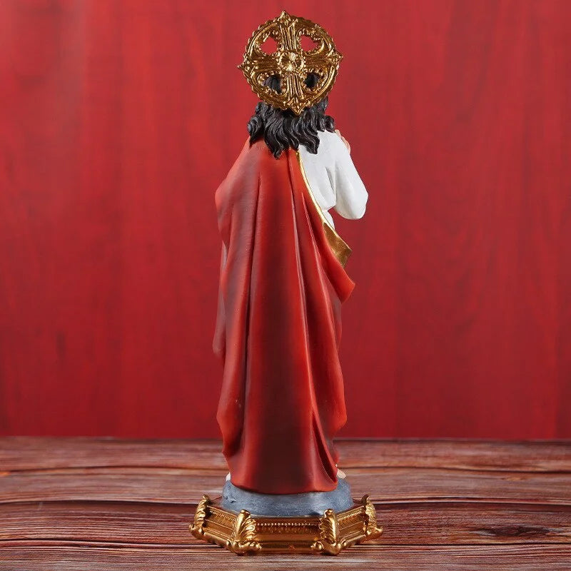 Elegant Jesus Sanctification Figurine - Resin Statue Decoration